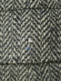 26/0800 near immaculate crombie grey herringbone w/ blue fleck sports jacket blazer 44 regular