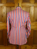 26/0797 ryder amies cambridge university red white blue boating blazer jacket 45 long