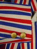 26/0797 ryder amies cambridge university red white blue boating blazer jacket 45 long