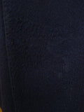 26/0802 vintage crombie navy blue d/b full length wool overcoat 46 regular