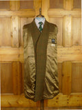 26/0823 wonderful 1960s vintage british brown gun check heavyweight twill raglan sleeve raincoat coat 42-44
