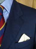 26/0830 deadstock new w/ tags crombie navy blue wool silk & cashmere blazer 40 long