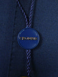 26/0830 deadstock new w/ tags crombie navy blue wool silk & cashmere blazer 40 long