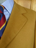 26/0825 immaculate 1980s vintage aquascutum heavyweight tan brown venetian wool fly-front coat overcoat 46 short