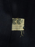 26/0824 exceptional near immaculate cc41 utility mark genuine ww2 era heavyweight d/b blue herringbone weave tweed overcoat w/ original belt & buttons 40