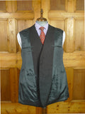 26/0811 kent haste lachter 2016 savile row bespoke charcoal grey nailhead weave 4-piece worsted suit (portly cut) 47 regular to long