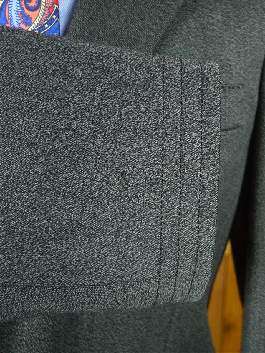 26/0815 immaculate crombie grey venetian wool covert coat overcoat w/ velvet collar (rrp £700) 36 regular