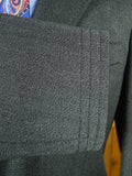 26/0815 immaculate crombie grey venetian wool covert coat overcoat w/ velvet collar (rrp £700) 36 regular