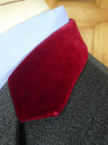 26/0815 immaculate crombie grey venetian wool covert coat overcoat w/ velvet collar (rrp £700) 36 regular