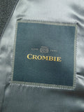 26/0815 immaculate crombie grey venetian wool covert coat overcoat w/ velvet collar (rrp £700) 36 regular