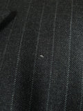 26/0828 couch & hoskin 2015 city of london bespoke pale grey rope-stripe d/b worsted flannel suit 44-45 short