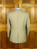 26/0827 couch & hoskin 2004 city of london bespoke pale khaki fresco weave wool suit 42-43 short
