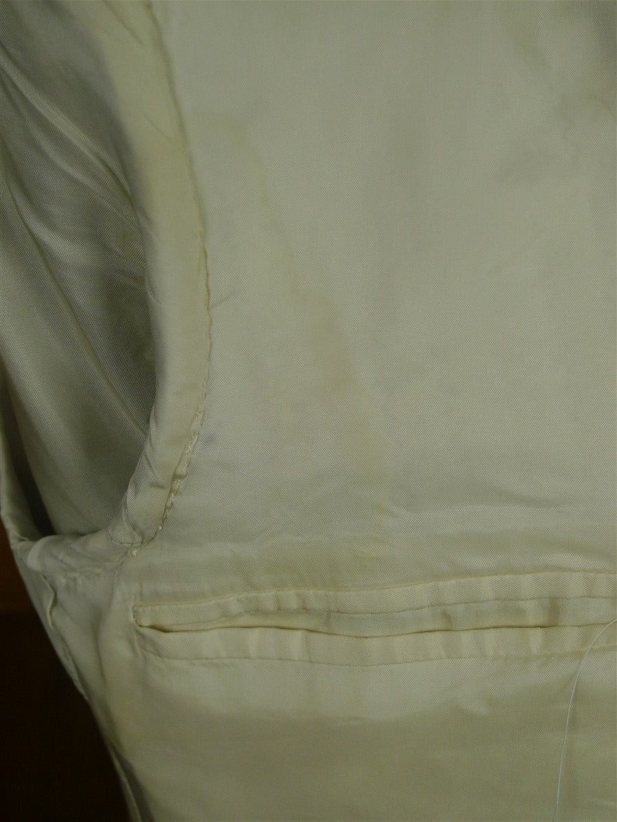 26/0827 couch & hoskin 2004 city of london bespoke pale khaki fresco weave wool suit 42-43 short