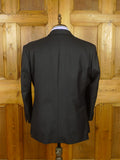 26/0829 near immaculate couch & hoskin 2015 city of london bespoke charcoal grey grey / red pin-stripe d/b worsted suit 44-45 short