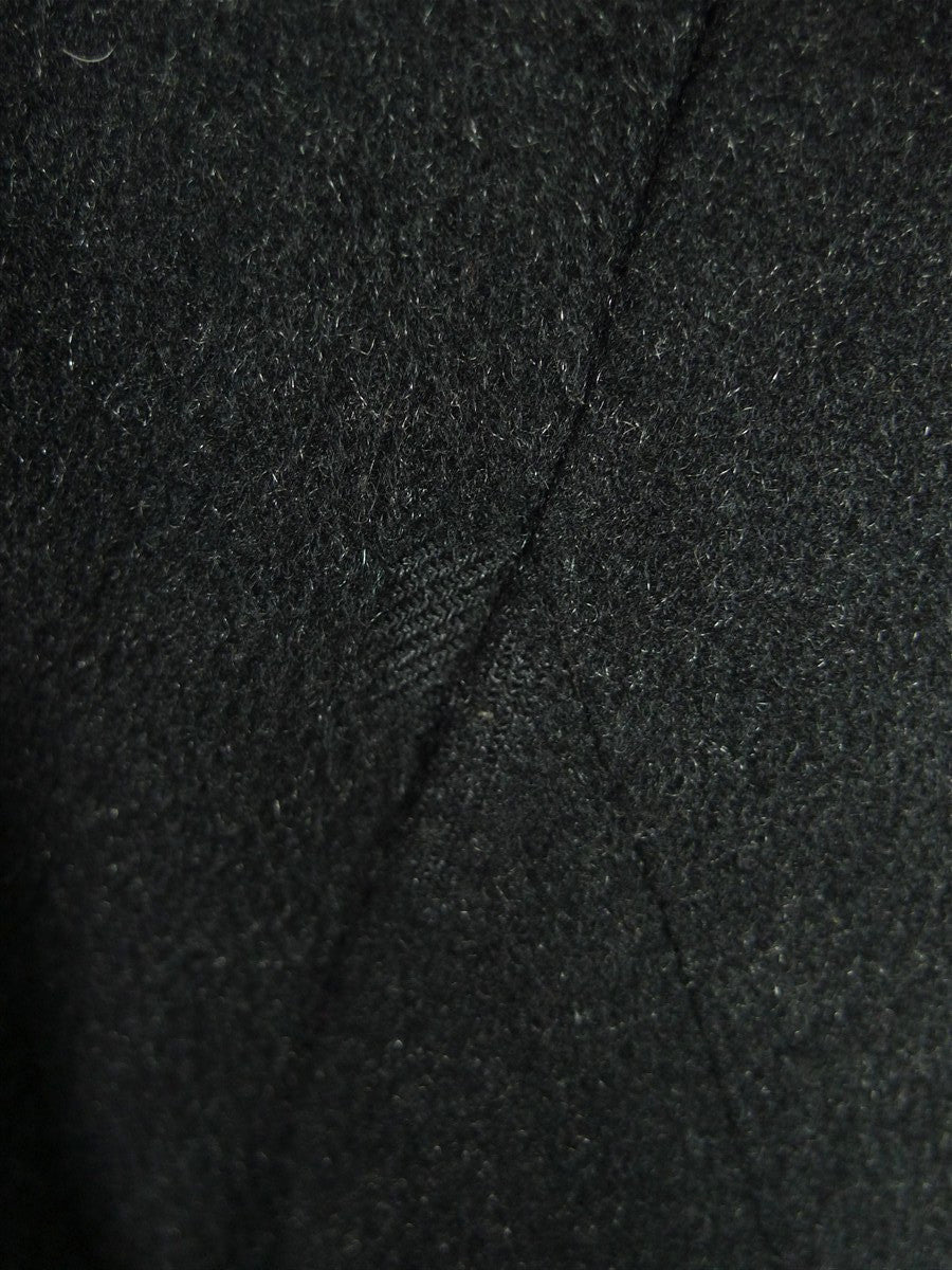 26/0845 stunning 1985 vintage henry poole charcoal grey d/b cashmere 'king coat' overcoat overcoat w/ silk-velvet collar 46