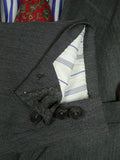 26/0848 vintage 1994 henry poole savile row bespoke grey herringbone worsted suit 44 regular