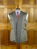 26/0848 vintage 1994 henry poole savile row bespoke grey herringbone worsted suit 44 regular