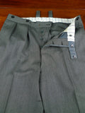 26/0848 vintage 1994 henry poole savile row bespoke grey herringbone worsted suit 44 regular