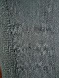 26/0848 vintage 1994 henry poole savile row bespoke grey herringbone worsted suit 44 regular