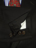 26/0849 immaculate vintage 1999 henry poole savile row bespoke dark brown herringbone worsted suit 42 regular