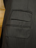 26/0849 immaculate vintage 1999 henry poole savile row bespoke dark brown herringbone worsted suit 42 regular