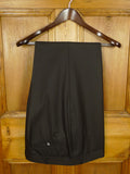 26/0849 immaculate vintage 1999 henry poole savile row bespoke dark brown herringbone worsted suit 42 regular