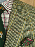 26/0832 immaculate vintage john g hardy khaki green wp check wool tweed sports jacket 40 regular