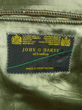 26/0832 immaculate vintage john g hardy khaki green wp check wool tweed sports jacket 40 regular
