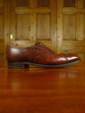26/0850 vintage 1980s austin reed london brown brogue shoe uk 8.5