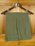 26/0844 vintage  green wp check tweed shooting breeks 33-35