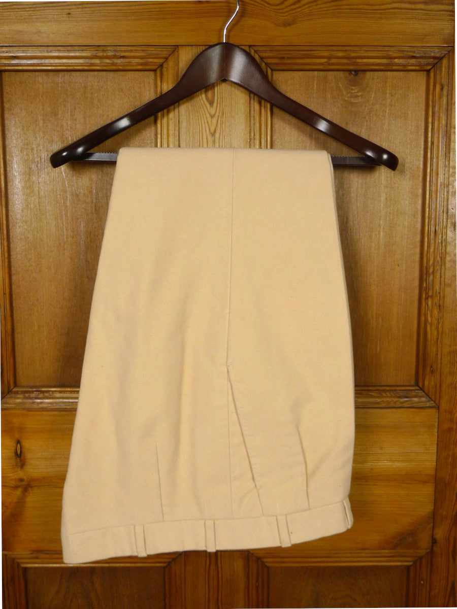 26/0842 immaculate 2015 kent haste lachter savile row bespoke cream moleskin trouser 36-39