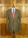 26/0835 vintage harrods brown shepherds check cashmere blend sports jacket blazer 40 regular