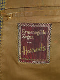 26/0835 vintage harrods brown shepherds check cashmere blend sports jacket blazer 40 regular