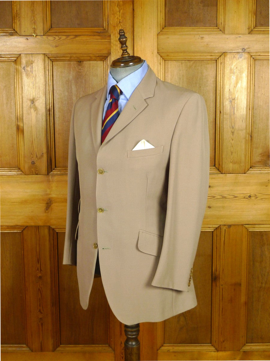 26/0834 immaculate vintage daks taupe wool travel blazer jacket 41 regular