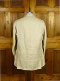 26/0847 immaculate 2015 kent haste lachter savile row bespoke unstructured linen chore jacket blazer 48 regular to long