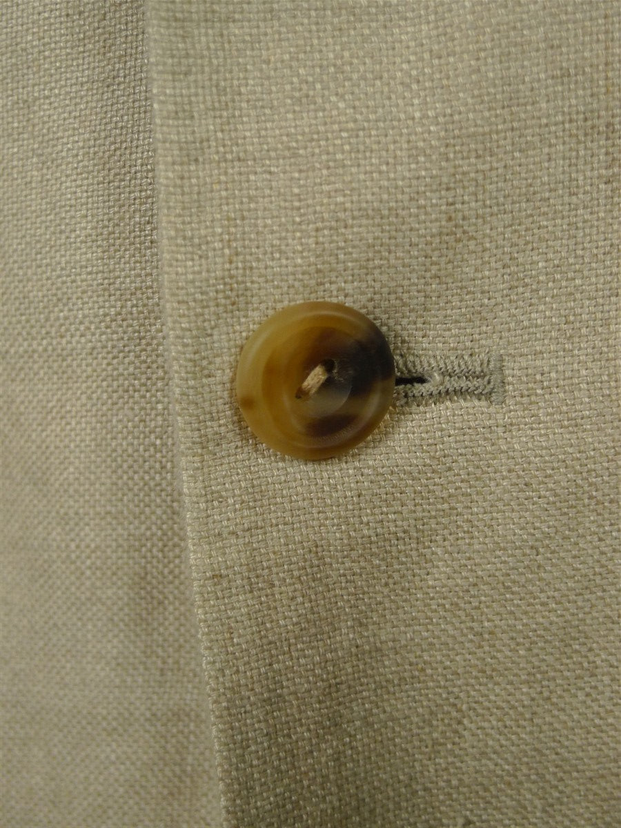26/0847 immaculate 2015 kent haste lachter savile row bespoke unstructured linen chore jacket blazer 48 regular to long