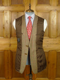 26/0854 wonderful vintage daks signature brown wp check herringbone tweed patch pocket sports jacket w/ suede elbow patches 39 regular