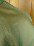 26/0857 wonderful vintage daks 2-tone green 100% cotton belted raincoat mac w/ removable red wool liner 42-44
