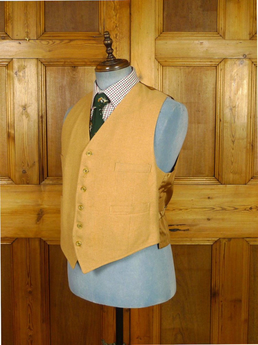 26/0855 vintage burberrys' pure camel hair waistcoat vest 40-41