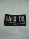 26/0860 daks grey worsted flannel twin-pleat trouser w/ turn-up 34-36