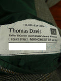 26/0846 immaculate vintage british bespoke tailored green wp check green herringbone tweed suit 42 regular to long