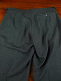 26/0863 immaculate bespoke tailored grey wool twin-pleated trouser with side adjusters 31-34