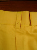 26/0865 vintage aquascutum yellow gold cotton summer trouser chino 30-33
