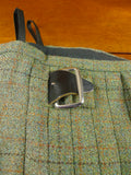 26/0874 immaculate sutherland sporting tweed company green wp check heavyweight kilt 40-42