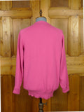 26/0880 vintage turnbull & asser pure cashmere pink v-neck pullover jumper 42-43
