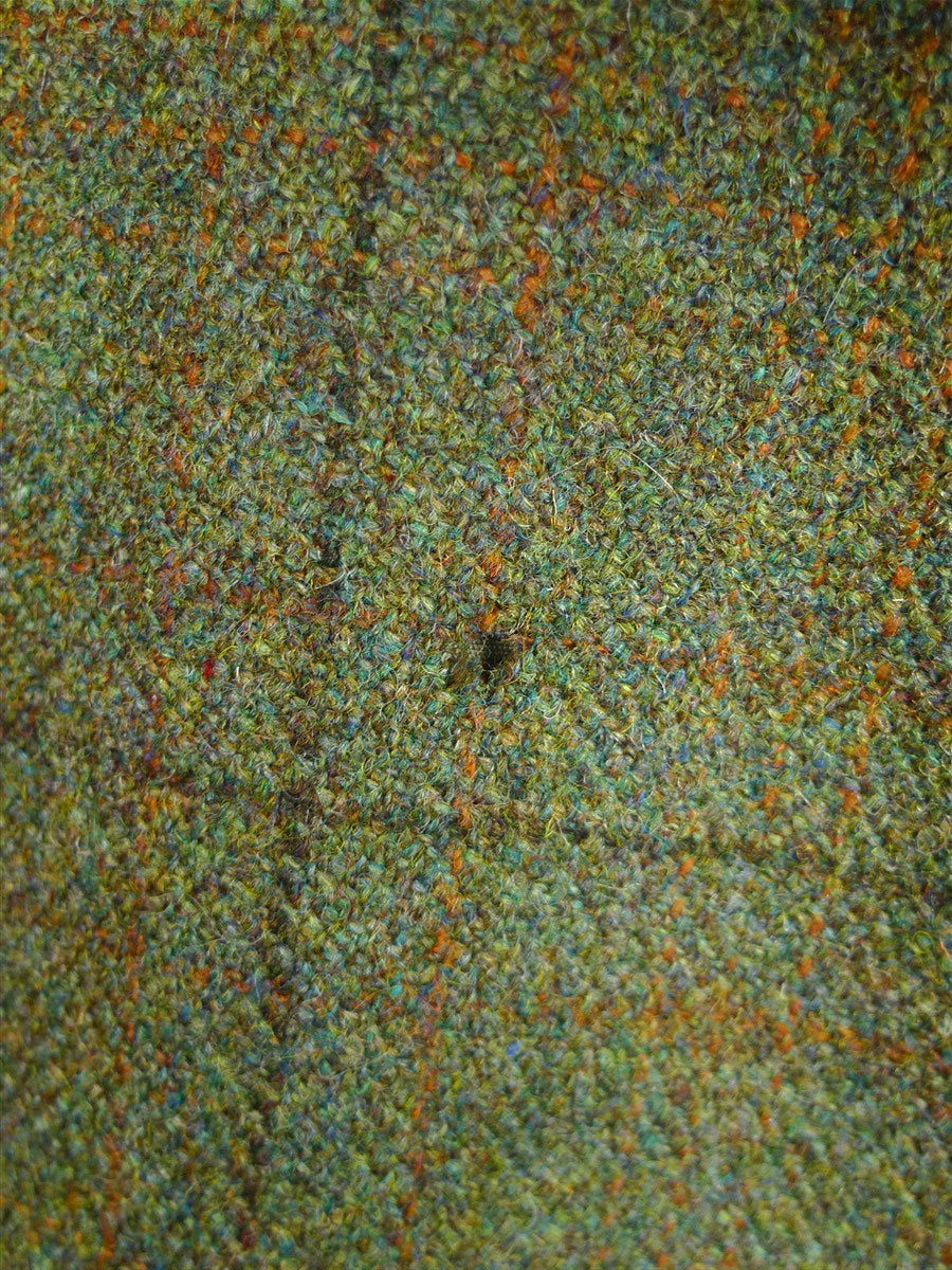 26/0871 vintage scottish tailor-made green wp check tweed inverness cape 46