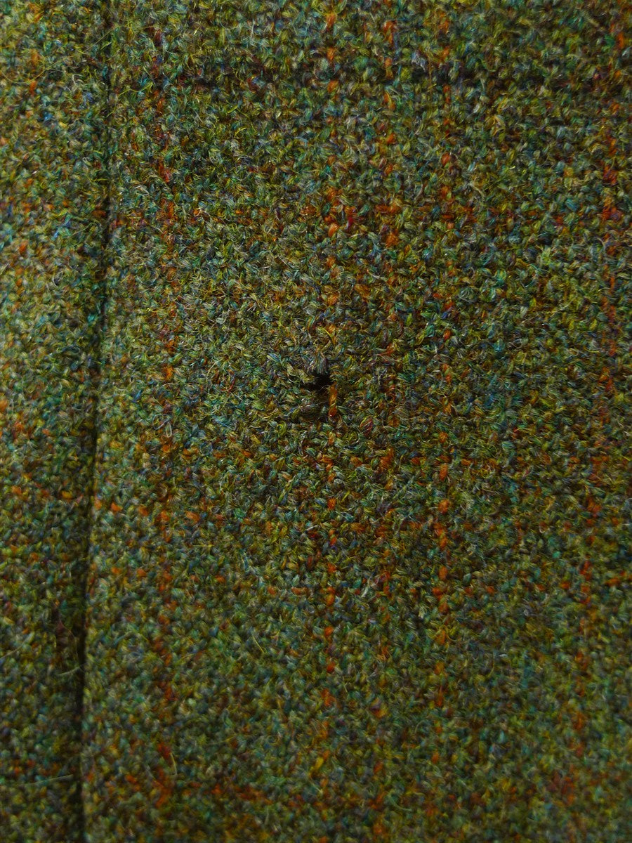 26/0871 vintage scottish tailor-made green wp check tweed inverness cape 46