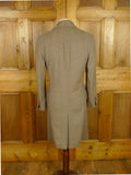 26/0876 immaculate nearly new aquascutum wool & 105 cashmere d/b fawn brown herringbone overcoat coat 36