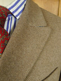 26/0876 immaculate nearly new aquascutum wool & 105 cashmere d/b fawn brown herringbone overcoat coat 36