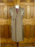 26/0876 immaculate nearly new aquascutum wool & 105 cashmere d/b fawn brown herringbone overcoat coat 36